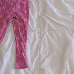 Pink flower pants